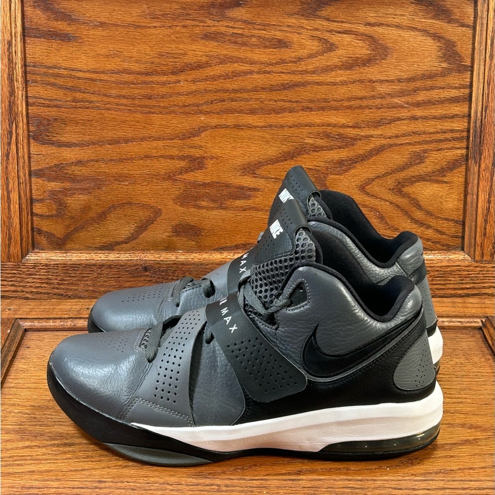 Nike‎ Air Max Stutter Step 2 Cool Grey Black Basketball Shoes 653455-001 Mens 11